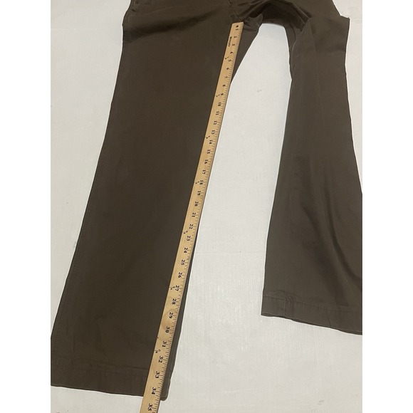 John Varvatos Pants Size 33 X 34.5 Tall Olive Brown Straight Leg Casual - Picture 5 of 7